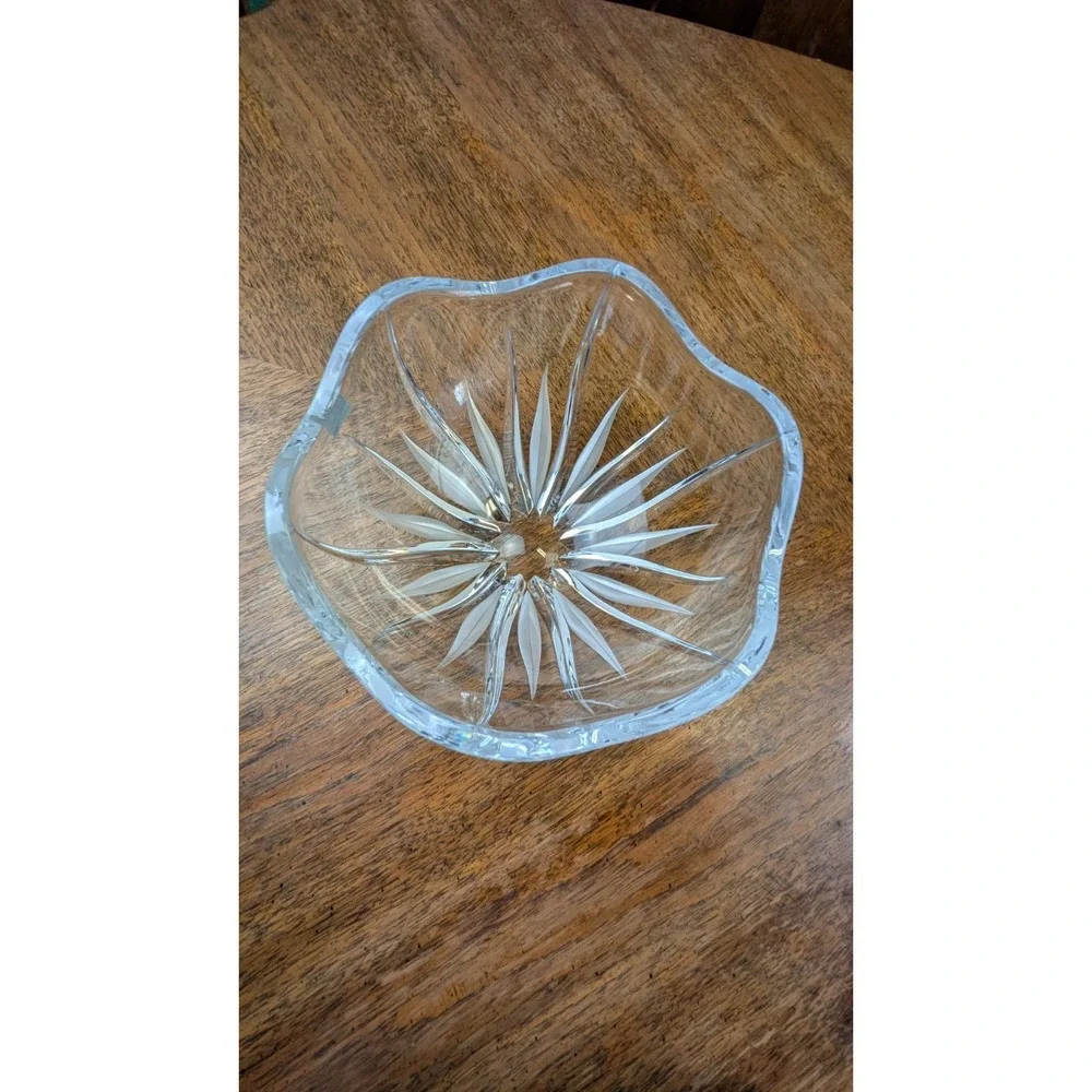 Vintage Crystal Mikasa Flame D'Amore Bowl Pattern 10